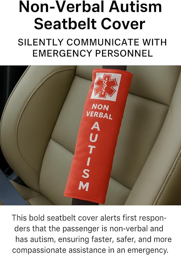 Emergency Seatbelt Cover for Autistic/Non Verbal