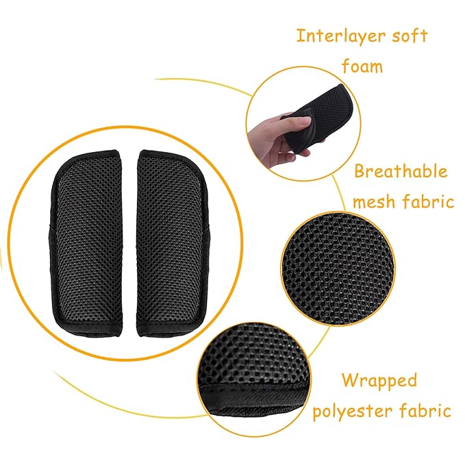2 Pack Comfortable Seat Straps Shoulder for Kids,Universal Belt Strap Covers for Newborns Infants Kids,Seatbelt Holder Pad for High Chairs