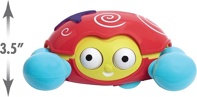 Early Learning Centre Push ‘n’ Go Crab, Physical Development, Stimulates Senses, Kids Toys for Ages 06 Month, Amazon Exclusive