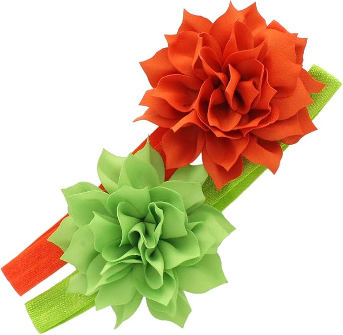My Lello Petal Flower Headbands Baby - Girls - Toddler Stretchy Elastic Pair