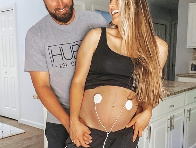 Baby-Bump Headphones – Plays and Shares Music, Sound and Voices to the Womb – Premium Baby Bump Speaker System – Including bebon Tunes APP (iOS and Android) (_White)