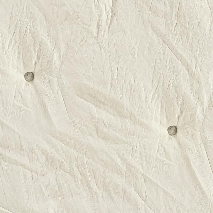 Lush Decor Baby Round Ruffle Play Mat 36" Diameter Neutral - Tummy Time Mat - Beige Playmat - Baby Play Mats for Floor - Nursery Decor