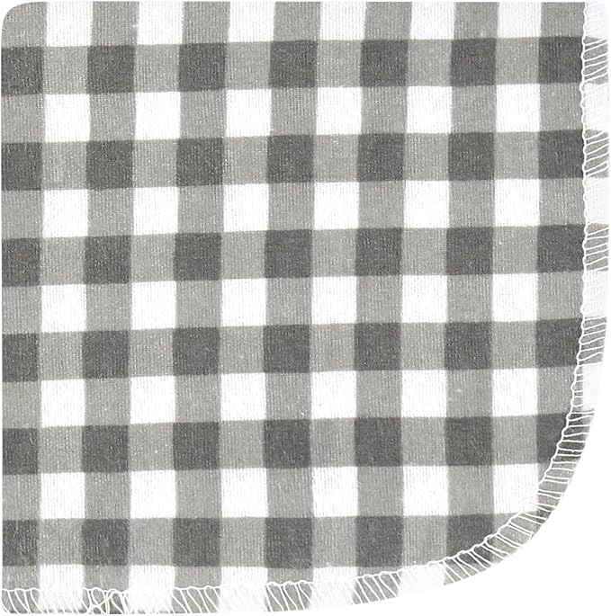 Hudson Baby Unisex Baby Flannel Washcloths, Farm Friends Pink 12Pk, One Size