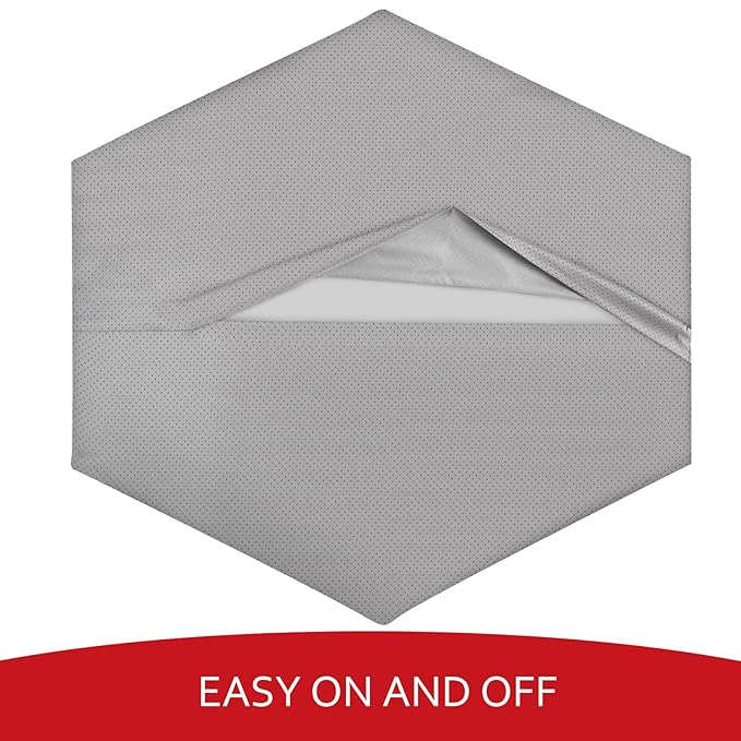 Baby Play Mat Cover (only Cover) Compatible with POP 'N GO Playpen Mat, Non-Slip Waterproof Hexagon Playpen Mat Protector