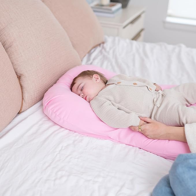 100% Waterproof Baby Lounger Cover - 2-Ply Organic Cotton Slipcovers Keep Your Lounger Clean & Your Baby Comfy - Machine Washable - (Lounger Not Included) - Pink