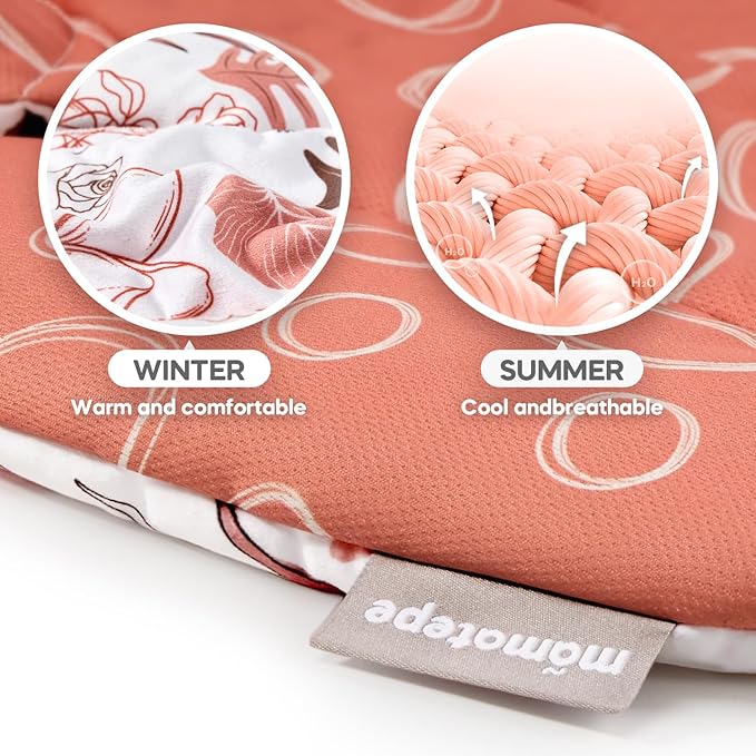 Infant Insert Compatible with 4moms Mamaroo & Graco Swing and Infant Car Seat, Stroller, Other Baby Swing, Rocker, Bouncer, Bassinet Newborn Insert Head & Body Support Cushion, Reversible Design