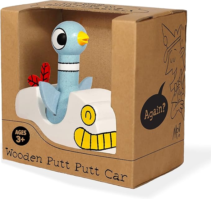 YOTTOY Mo Willems Collection | The Pigeon in Putt Putt Car Wooden Toy