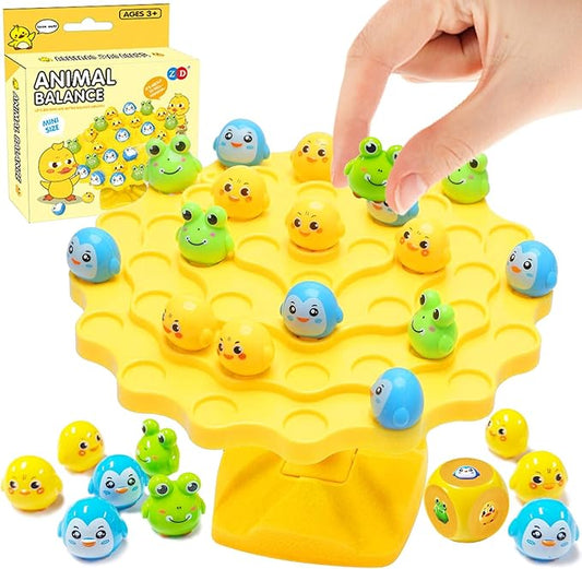 Duck Balance Game, Balance Board Game, Two-Player Duck Balanced Tree Board Game, Montessori Duck Balance Tree Educational Toys, Children Desktop Game Gift for Boys Girl (Duck)