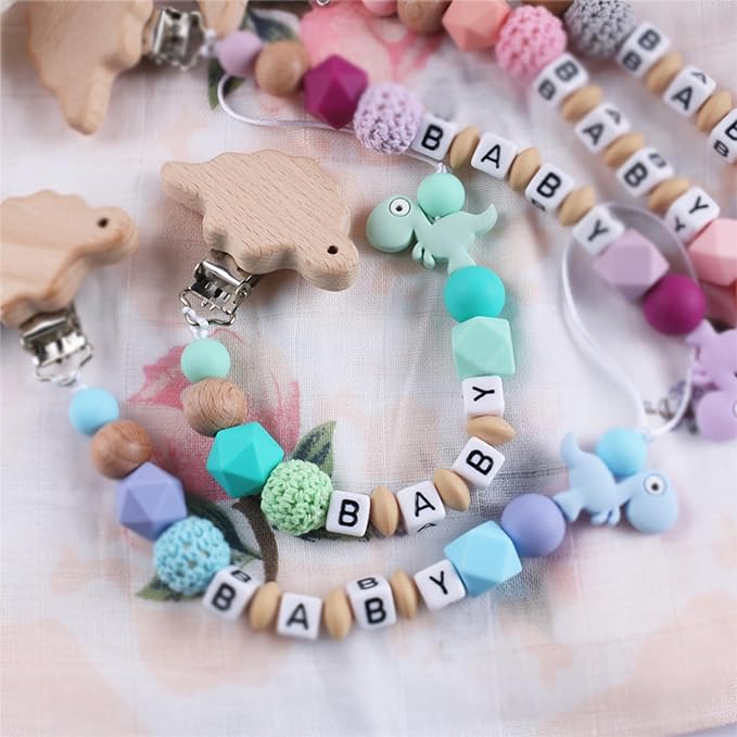 Personalized Pacifier Clip Customized Pacifier Clip with Custom Name Custom Pacifier Clip Holder with Name