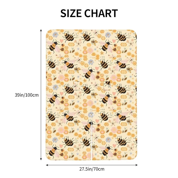 Sweet Honey Cute Bees Baby Car Seat Canopy Nursing for Breastfeeding Multi-Use Infant Stretchy Carrier Carseat Winter Cover for Newborn Girls Boys