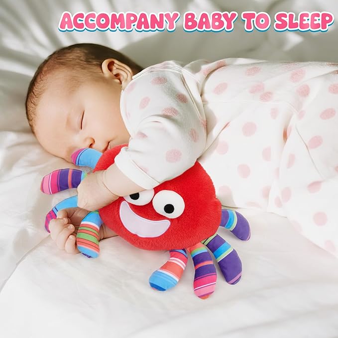 Golray Baby Crawling Toys 12-18 Months, Musical Dancing Tummy Time Red Crab with 50 Songs, Walking Moving Baby Sensory Toys, Toddlers Girls Boys Birthday Gifts for Infants 1-3 Years Old