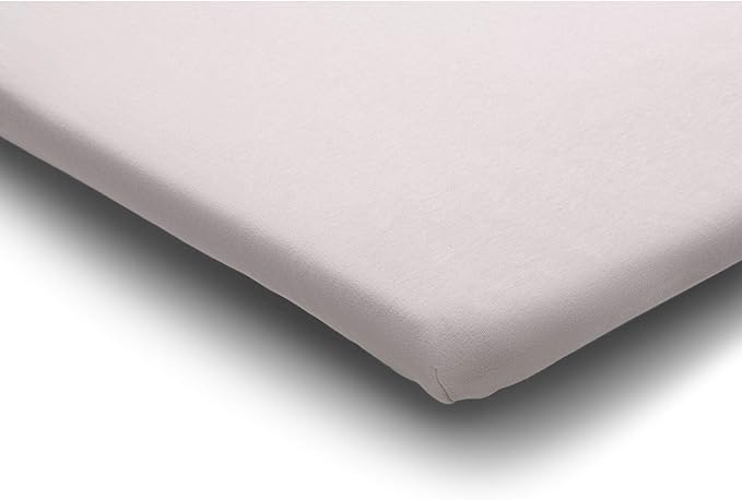 Bugaboo Stardust Fitted Cotton Sheet – 100% Natural, Breathable Cotton for Bugaboo Stardust Play Yard – Oeko-Tex® Certified, Soft & Machine Washable – Mineral White