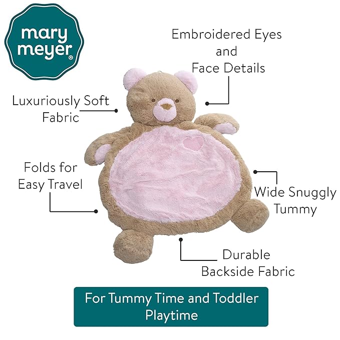 Mary Meyer Bestever Baby Mat, Pink Bear