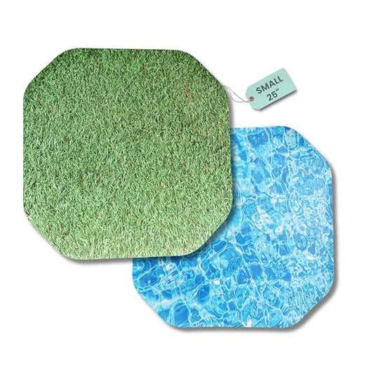 Small Sensory Play Mat – Double Sided Grass & Water Tuff Tray Insert (Fits 27.5" Tuff Tray, Tray Not Included)
