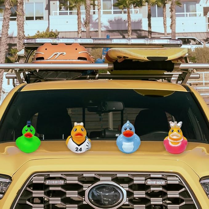 Cruise Ducks 100-Piece Adventure Kit: 30 Assorted Rubber Ducks, 30 Cruise Ship Tags & 40 Bands for Hiding Games, Bath Toys, Pool Fun, or Collectible Decor