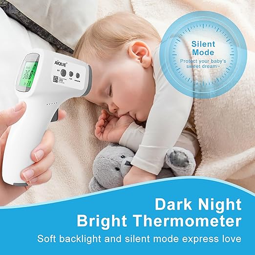 Thermometer for Adults,Kids and Baby,Forehead Thermometer,Medical Touchless Thermometer with LED Display,3 Color Fever Alarm, 2 in 1 Forehead & Object Mode