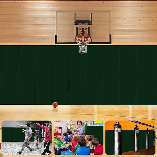 Gym Wall Padding for Gym Wall Pad for Kids Wall Padding 2" Thick Gym Padding for Wall Mat 4" Thick Wall Protection Pads, Durable Waterproof Wall Pad for Safety[Colorful]