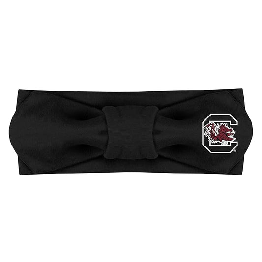 Creative Knitwear Southern Carolina Gamecocks Infant Girls Black Solid Hair Knot Headband Embroidered Logo - Size Newborn - 4T