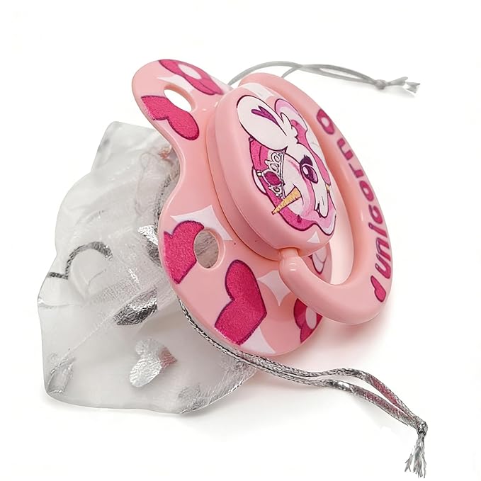 Adult Pacifier for Anxiety: Cute Paci Large Shield for Sleep - Handle Binky with Pacifier Holder Clips