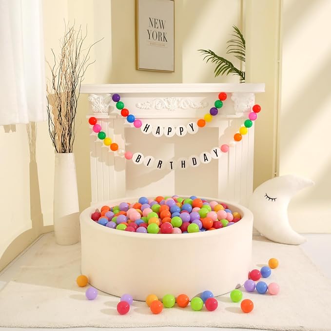 GOGOSO Ball Pit Balls for Toddlers Dogs Baby Boys Girls 2.2Inch Plasticball Toys for Kid Play Tent Birthday Slides Party Decor 50 100 170 200 500 1000