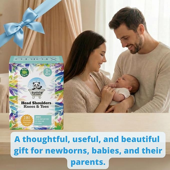 Cradle Cap Brush for Babies - Cradle Cap Treatment | Baby Sponge for Bathing | Baby Brush and Comb Set Newborn | Baby Comb & Scalp Scrubber (Set of 6)