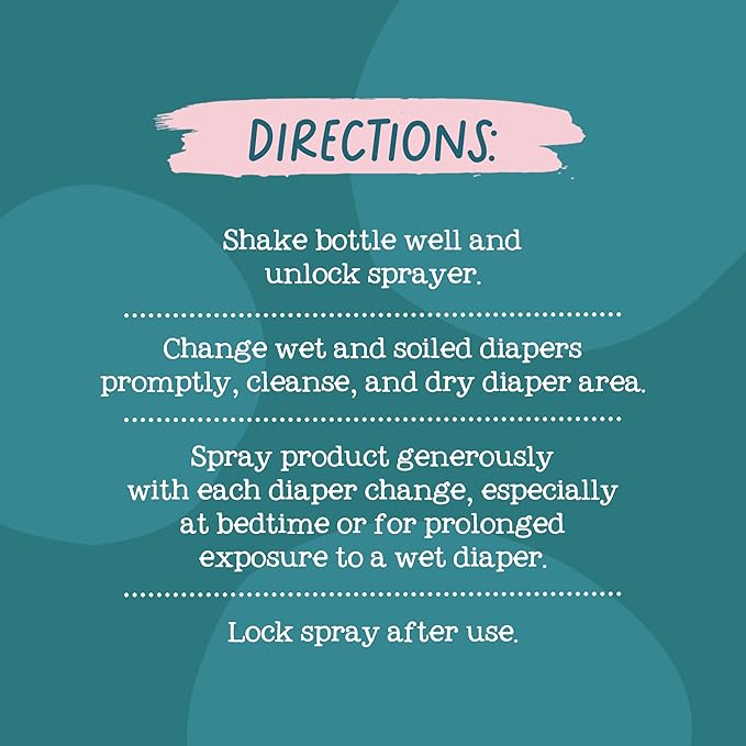 Oilogic Diaper Rash Spray for Babies - Gentle Skin Care for Kids with Essential Oils Soothes & Moisturizes Skin - 100% Kids-Safe Baby Essentials, Mess-Free Application Between Diaper Changes, 1.7 Oz