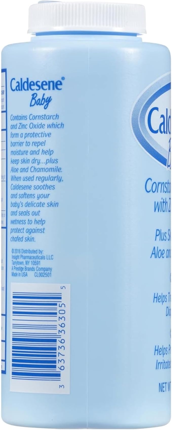 Caldesene Baby Cornstarch Powder with Zinc Oxide, 5 oz, 5-Pack
