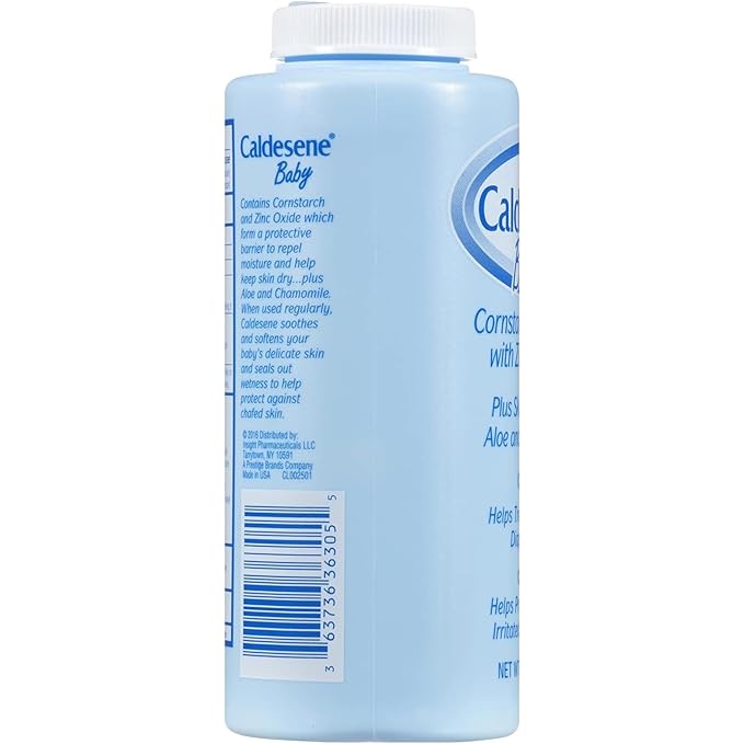 Caldesene Baby Cornstarch Powder with Zinc Oxide, 5 oz, 7-Pack