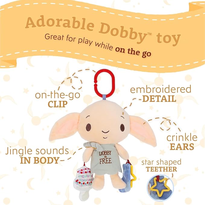 Kids Preferred Harry Potter Dobby On the Go Activity Toy for Newborns and Babies