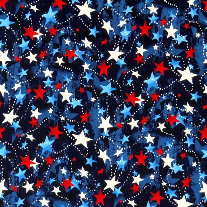 SheetWorld Baby Fitted Moses Basket Sheet 13 x 27 inches, 100% Cotton Woven Sheet, Unisex Boy Girl, Patriotic Stars, Made in USA