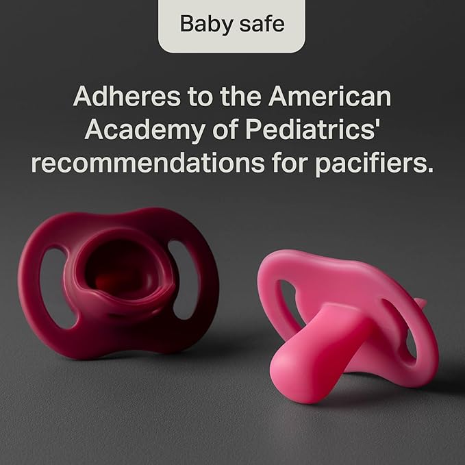 Tommee Tippee Ultra-Light StayPut Pacifier, One-Piece Silicone Design, 6-18m, 4 Pack