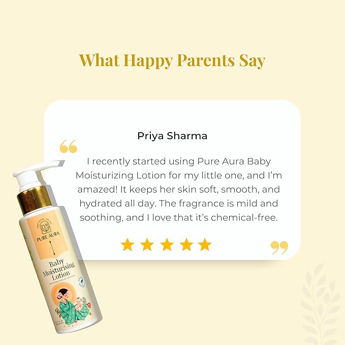 Winter Special Baby Care Kit | Moisturising Lotion + Baby Wash + Shampoo + Face Cream + Massage Oil | Ayurvedic | Chemical-Free | for Soft & Sensitive Skin