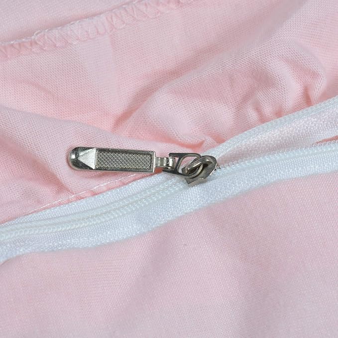 ABREEZE Baby Cotton Play Mat Soft Crawling Mat Pink Detachable Washable Game Blanket Floor Playmats Kids Infant Child Activity Round Rug Home Room Decor