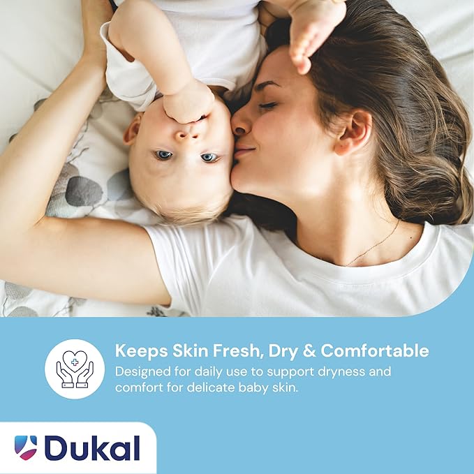 Dukal DawnMist Baby Powder – Cornstarch Formula, 4 oz. – Pack of 2 – Gentle, Softening Powder for Babies, Adults, and Daily Use