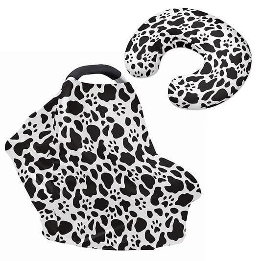 Cow Basket Covers Nursing Pillow Cover for Baby Classic Multi - use Baby Essentials Breathable Washable Stain Resistant and Scratch Resistant