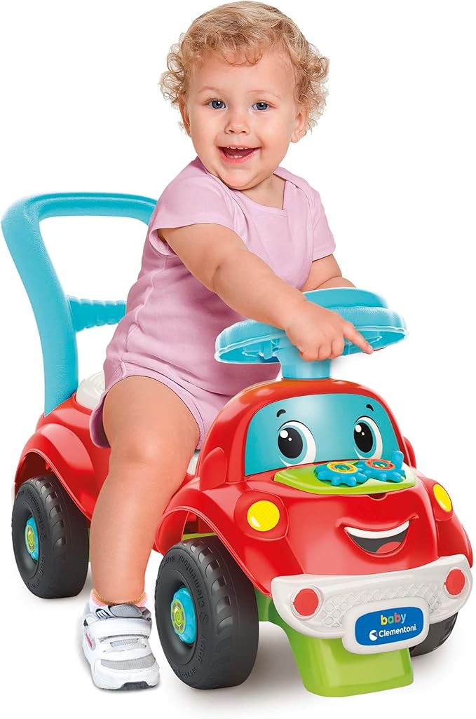 Clementoni - 17747 - Nicolò Go Go 3 in 1 - Ride-on Machine, Talking Educational Electronics, First Steps, Lights and Sounds, Children's Game 1 Year Old - Made in Italy