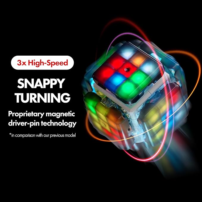eX-Mars TokTok Cube, One Cube, Endless Fun - Learn Cubing from AI, Conquer 20+ Puzzles, AI Competitions via Free App, and Boost Brain Power — The Ultimate Smart Gift for Kids, Teens & All Ages