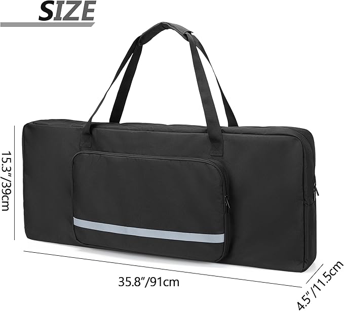 GRAOSO Baby Bouncer Transport Bag, Bouncer Carrier Compatible with Baby Bjorn Bouncer Balance Soft and Bouncer Bliss, Double Zipped Travel bag with shoulder Pad, Black