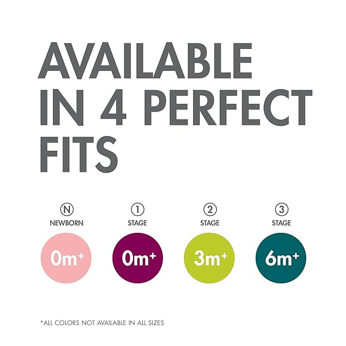 Tomy Jewl Silicone Orthodontic Pacifier - Baby Pacifier with Soothing Gem-Shaped Nipple - Comfortable Baby Pacifiers Support Natural Oral Muscular Development - Blue - 4 Count - 3-6 Months