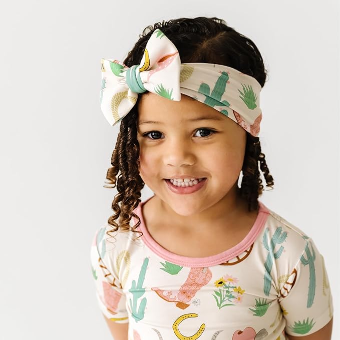 Little Sleepies Luxe Bow Headband, Ready to Rodeo