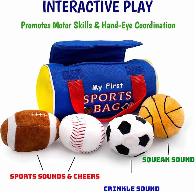 CREATIVE WONDERS Baby's First Playset, Sports Bag and Plush Balls - All Ages
