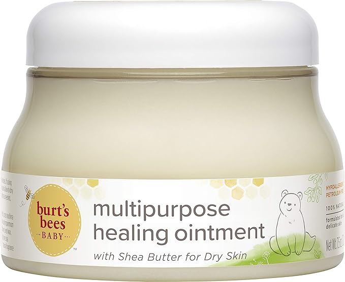 Burt's Bees Baby 100% Natural Origin Multipurpose Healing Ointment, Face & Body Baby Ointment 7.5 Ounce Tub - Pack of 3
