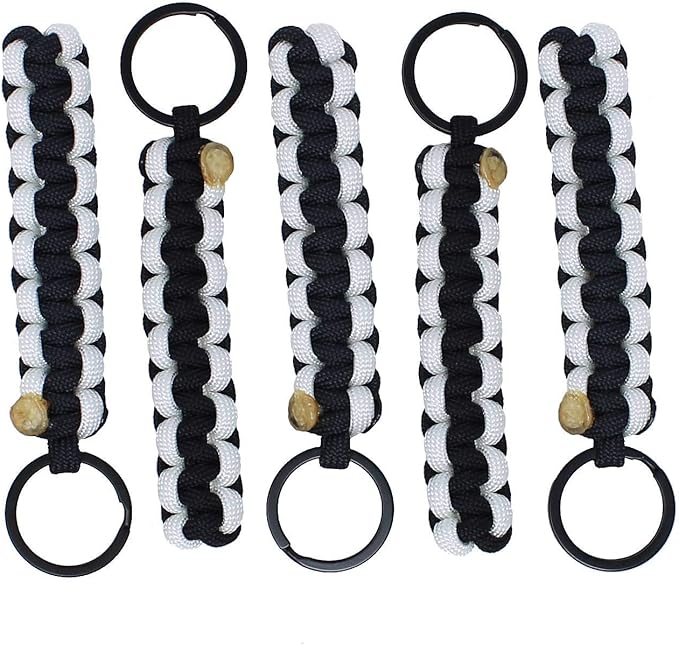 BubbasGarageTv - Large Heavy Duty Paracord Zipper Pulls (White)
