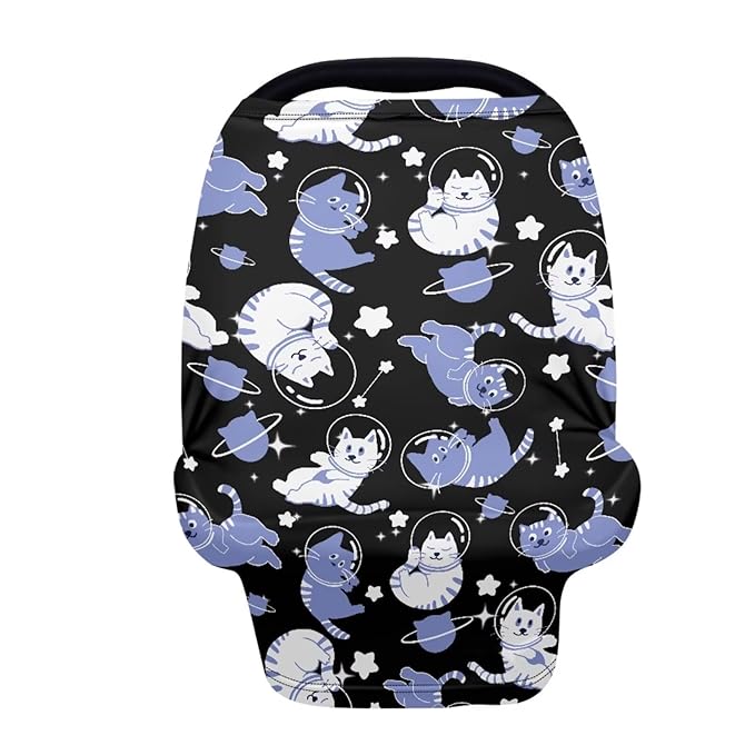 Dinosaur Car Seat Canopy Breastfeeding Cover - Multi Use Baby Stroller and Carseat Cover, All Weather Breastfeeding Covers, Boys and Girls Shower Gifts