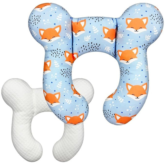 Baby Neck Pillow - Upgraded Baby Support Travel Head Pillow, Portable Headrest for Toddlers & Children for Car Rides, Planes, Road Trips (A2)