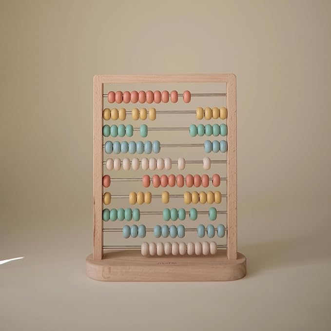 mushie Wooden Abacus | Kids 2 Years+ | Preschool Educational & Toddler Montessori Toy