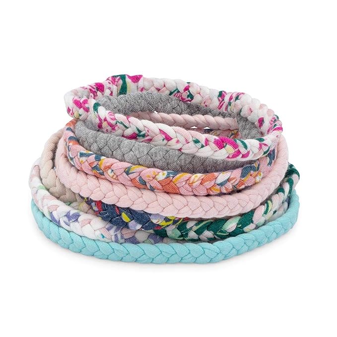 Parker Baby Girl Braided Headbands, Assorted 10 Pack of Hair Accessories for Girls -"Wildflower Set"
