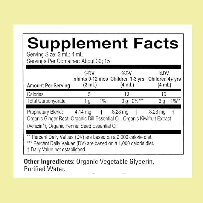 CHILDLIFE ESSENTIALS Organic Gripe Water for Babies - Gripe Water Newborn, Gas Drops for Newborns, Baby Drops for Gas & Colic Relief, Infant Gas Relief with Ginger, Fennel, Dill - 2 Fl Oz (Pack of 1)