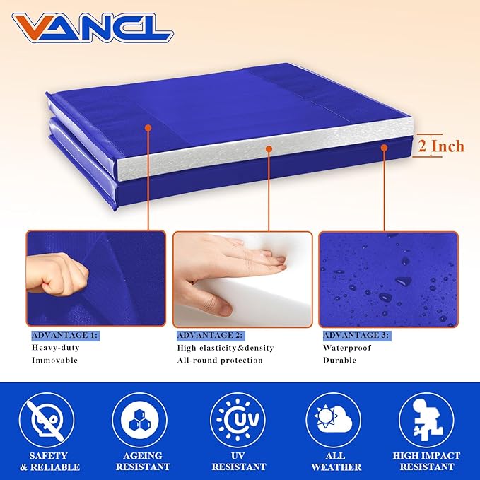 Gym Wall Padding for Gym Wall Pad for Kids Wall Padding 2" Thick Gym Padding for Wall Mat 4" Thick Wall Protection Pads, Durable Waterproof Wall Pad for Safety[Colorful]