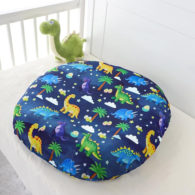 Hooyax Newborn Lounger Cover - Soft Baby Lounger Cover with Dinosaur Prints, Breathable Infant Lounger Cover for Newborn Boys Girls, Washable Lounger Protector (Dinosaur)